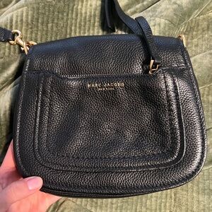 Marc Jacobs Black Leather Crossbody Bag